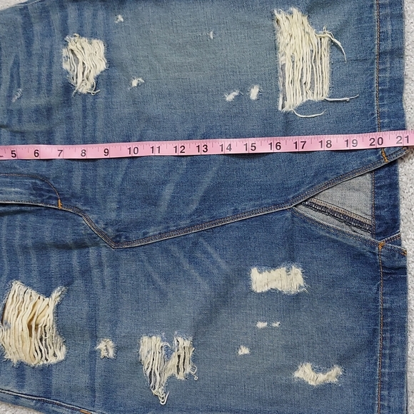 Rag & Bone | Denim Distressed Jean Skirt | size 28 - Picture 10 of 10